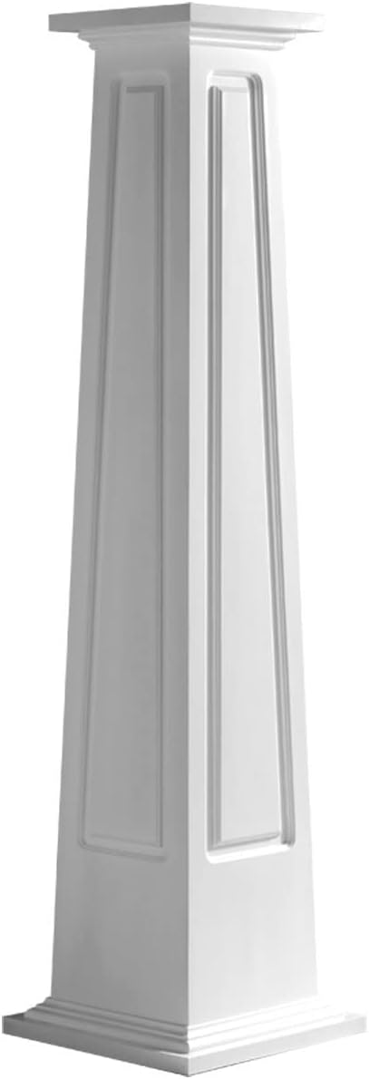 Ekena Millwork 16"W x 6'H Craftsman Classic Square Tapered Raised Panel Column w/ Standard Capital & Base
