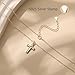 Mustard Seed Cross Necklace for Women 925 Sterling Silver Crucifix Necklace Dainty 14K Gold Plated Christian Necklaces Faith Pray Religious Jewelry Baptism Confirmation Easter Gifts (Cross-Silver)