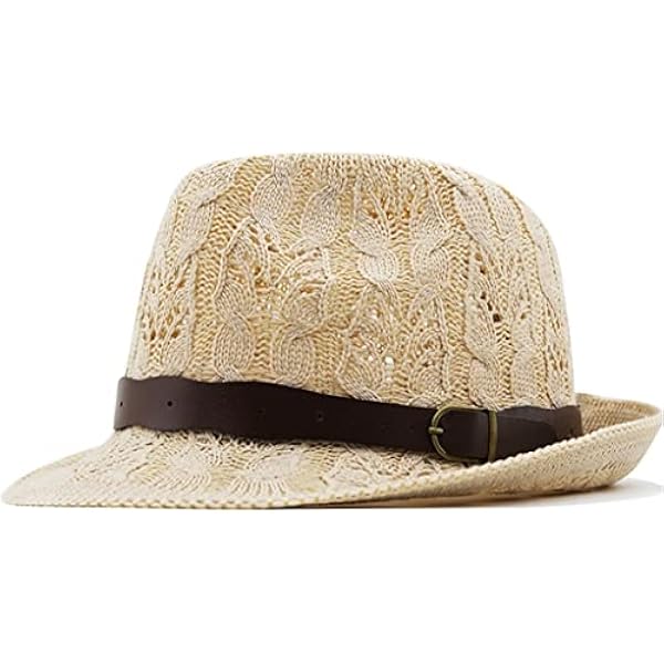 YXWYXWA Vintage wydrążone mężczyźni Panama Hat Men bawełna fedora męski kapelusz słone