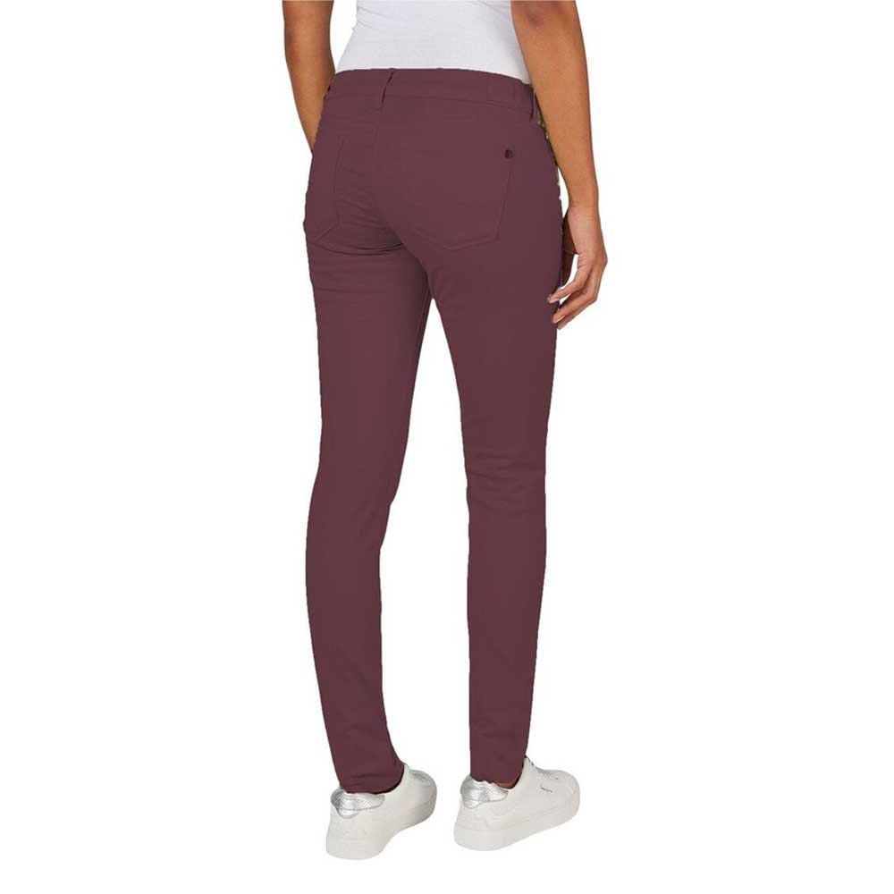 Pepe Jeans – Damen Jeans – Skinny Fit – Niedrige Taille – Materialmix mit Stretch – 5-Pocket-Stil – Modell Soho - Red (Burgundy) - 34W - – Bild 2