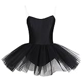 tutu kleid selber machen Damen Ballettkleid Ballett Trikot Ballettanzug, Pull-On Tutu mit innerem Slip.