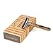 Produktbild Rasierhobel f¨¹r Herrn oder Damen, Safety Razor mit 5 Rasierklingen, Rasierapparat mit sch_ne Box, passend zum alle doppelseitigere Rasierklingen, plastikfrei (Schwarz)