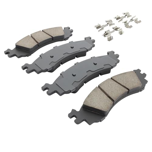 Image of QUALITY-BUILT Front Ceramic Brake Pads, Premium 1001-1158C, Compatible with 2006-2012 Ford /Lincoln /Mercury (Explorer,Explorer Sport Trac,MKS,MKT,Mountaineer,Taurus)