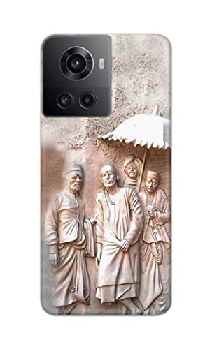 Image of Printed Hard Back Cover Case for OnePlus 10R 5G 80W | 150W Back Cover (Sai Baba) -1803