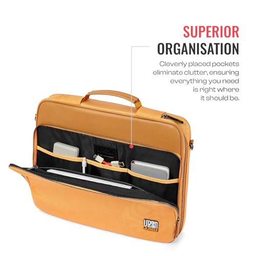 Image of Urban Jungle by Safari, The Cruze, Unisex Messenger Laptop Bag | Fits 16 inch Macbook, Laptop | Lightweight & Durable Satchel with Trolley Sleeve