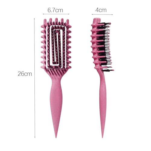 Image of Curly Hair Brush Candybrush Curl Defining Brush for Detangling Shaping and Defining Curls for Women, Men, Wet & Dry Hair (Pink)