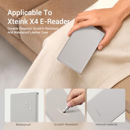 Image of CoBak Magnetic Case for XTEINK X4, Ultra-Lightweight Protective Cover for Xteink X4 E-Reader, Secure Magnetic Attachment(Grey)