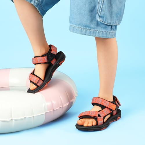 Image of DREAM PAIRS Boys Girls Sandals Kids Adventurous Light-Weight Adjustable Straps Summer Water Shoes (Toddler /Little Kid /Big Kid)