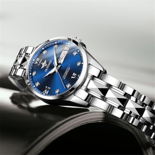 Image of OLEVS Automatic Womens Watch Mechanical Calendar Watches Diamond Fashion Waterproof Female Wrist Watch