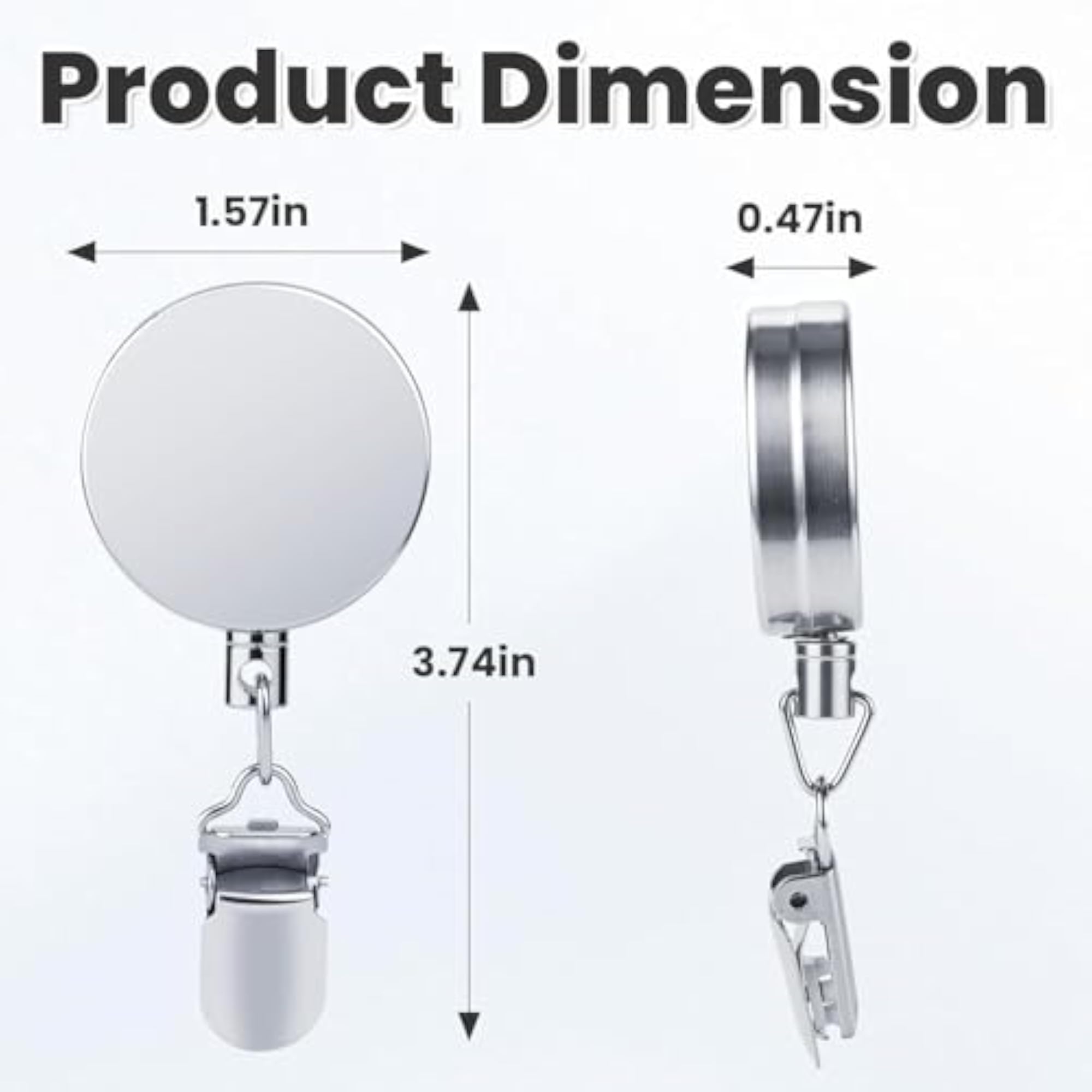 Retractable Towel Holder Clip Stainless Steel