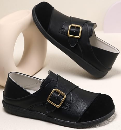 Image of Slip on Loafers for Women Work Walking Comfortable Flats Shoes for Casual Driving Evening Going Out Indoor Office,Standing,Shopping,Ladies Clearance Shoes