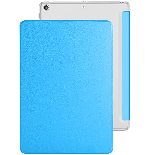 Image of DuraSafe Cases for iPad PRO 12.9 Inch 3rd [ Pro 12.9 3 Generation 2018 ] A1876 A2014 MTHN2HN /A MTHU2HN /A MTEL2HN /A MTEM2HN /A Trifold PC Lightweight Smart PU Leather Protective Hard Back Cover - Blue