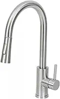 Torneira inox Monocomando Extensível Gourmet C/ducha Flexível