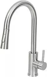 Torneira inox Monocomando Extensível Gourmet C/ducha Flexível