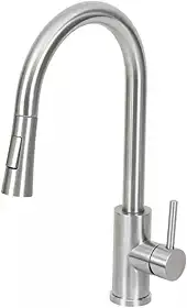 Torneira inox Monocomando Extensível Gourmet C/ducha Flexível