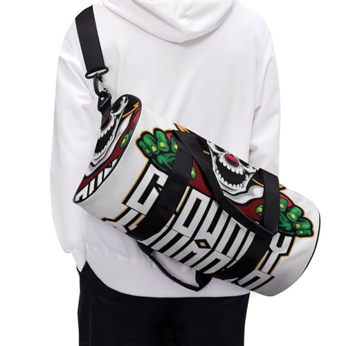 Sac week-end tête de mort 45x23x23cm au design soigné