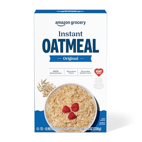 15% coupon - Amazon Instant Oatmeal, Original, 12 packets