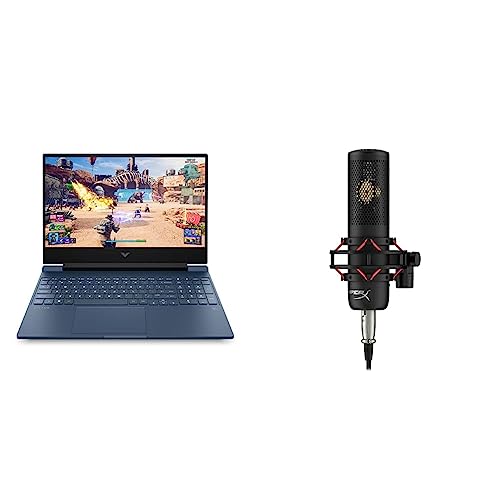 Image of HP Victus Gaming Laptop AMD Ryzen 5 5600H 15.6 inch(39.6 cm) FHD IPS Gaming Laptop & HyperX ProCast - Large Diaphragm Condenser Mic (699Z0AA)