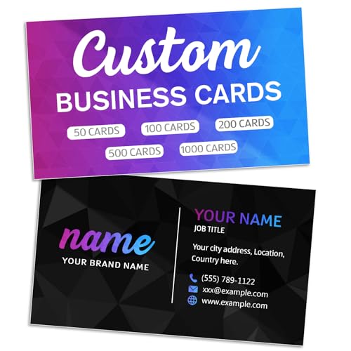 Custom Business Cards - Double Sided Printing Personalized Business Card