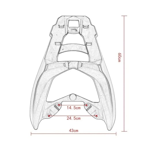 Porte-Bagages Nmax 155 2021 2022 Support Valise Boîte de Coffre Étagère