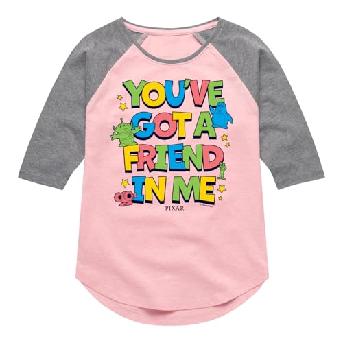 Toy Story 4 - Youve Got A Friend in Me - Youth Girls Shirt Tail Raglan T-Shirt