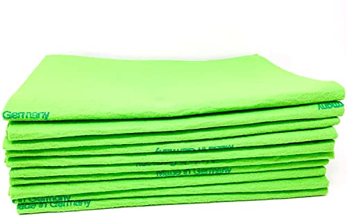 Sorelle Home & Kitchen | Reusable Cuban Style Mop Cloth | Super Absorbent Multi-Purpose Cleaning Shammy (Chamois) Towel Cloth | Machine Washable, Will Not Scratch (3Pc, Green) #TOP1