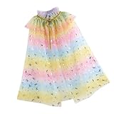 Cette cape de princesse légère pour filles est fabriquée à partir de nylon de qualité supérieure, offrant un design respirant et confortable à l'encombrement des capes traditionnelles à porter