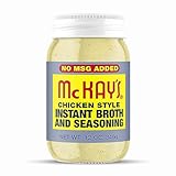 McKay's Chicken Flavored Soup Seasoning, Gluten Free, Vegetarian Instant Broth, Bullion Powdered Seasoning, Good on Meats, Veggies or in Soup! (No MSG Added Chicken, 1 Pack)