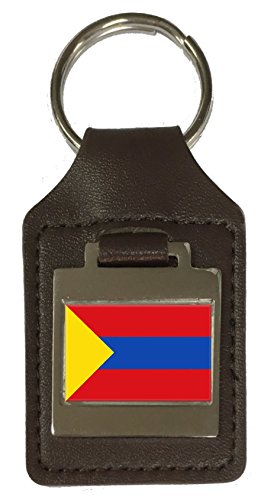 Porte-clés en cuir gravé Colombie Pasto d'exception