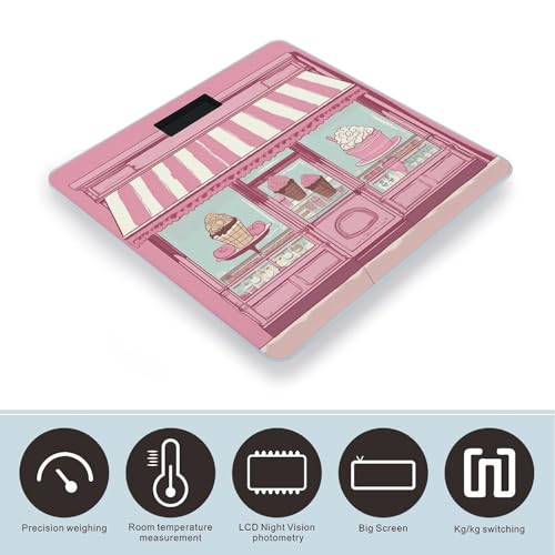 Báscula digital Ice Cream Store Pink 180kg miniatura 3