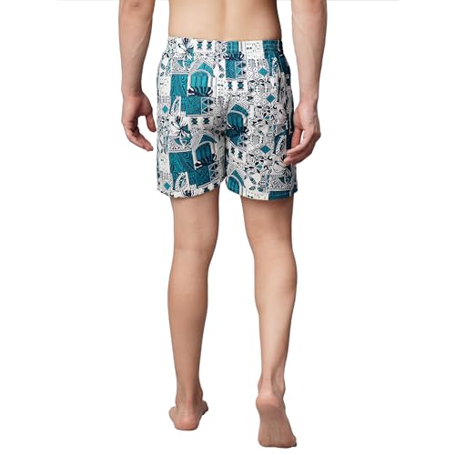 Image of Urban Scottish Ultra-Comfortable Men's Boxer Pants (Pack of 2), 100% Cotton With Stylish Print, Soft & Stretchy Elastic Waist Band, Dynamic Movement & Hardwearing Stitching, Breathable Gentle Snug Fit