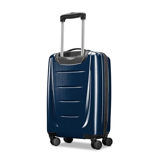 Image of Samsonite Winfield 2 Hardside Luggage with Spinner Wheels, Navy, Carry-On 20-Inch