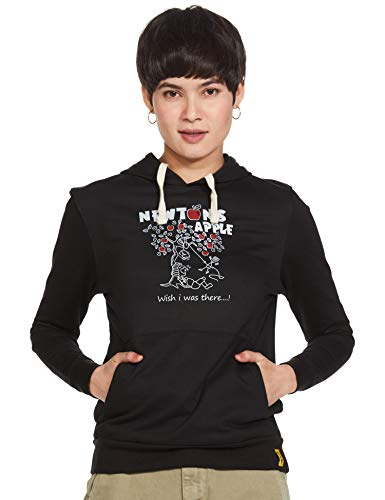 Campus Sutra Womens Printed Black Sweatshirt (AW15_H_W_New_BL_M) Campus Sutra Womens Printed Black Sweatshirt (AW15_H_W_New_BL_M)