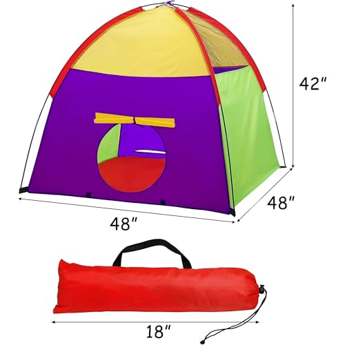 ATDAWN Rainbow Pop-Up Play Tent