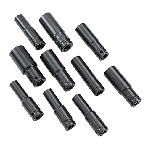 KATSU Deep Impact Socket Set 1/2 Inch Drive 10PCs, 10mm-24mm Mertic Automotive Trucks Tractors Engines Repairing DIY Mechanic Tool (Budget) 420444 3 KATSU Deep Impact Socket Set 1/2 Inch Drive 10PCs, 10mm-24mm Mertic Automotive Trucks Tractors Engines Repairing DIY Mechanic Tool (Budget) 420444 - Image 3