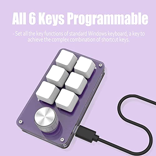 Teclado Mecánico Mini 6 Teclas Cuifati USB Bluetooth miniatura 7