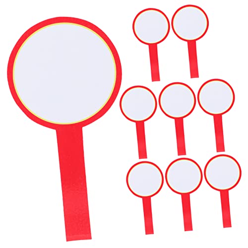 Holibanna 8Pcs Handheld Dry Erase Scoreboard Blank Voting Whiteboard Double Sided Board for Auctions Parties and Games Material