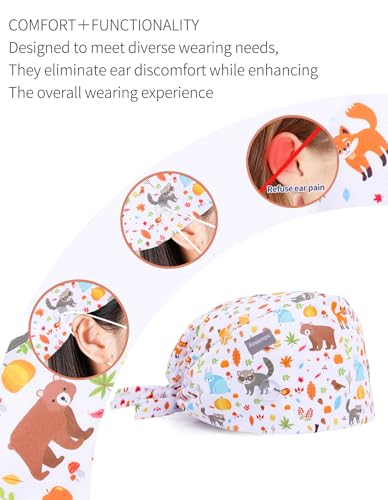 Image of Kousenpu Scrub Caps for Men, Adjustable Surgical Cap, Breathable Medical Hat for Doctors, Nurses & Healthcare Professionals