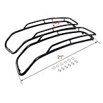 JORMSPH-Iron-Black-Saddlebags-Lid-Top-Rail-Guards-Street-IBSLTRGFHSEG1Enhances-your-driving-experience