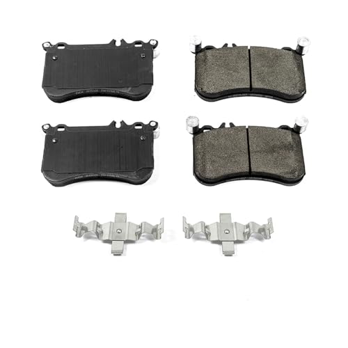 Image of PowerStop Front Brake Pads for Mercedes-Benz CLS550 2012-18 |E550 2012-14 |GLA45 AMG 2015-18 |SLC43 AMG 2017-20 |SLK55 AMG 2012-16 - Z17 Ceramic Brake Pads with Installation Hardware, 17-1634