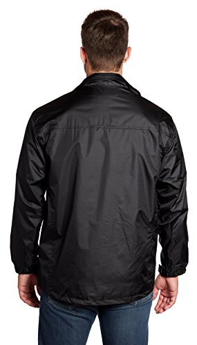 eb79 Men's Black Windbreaker Jacket