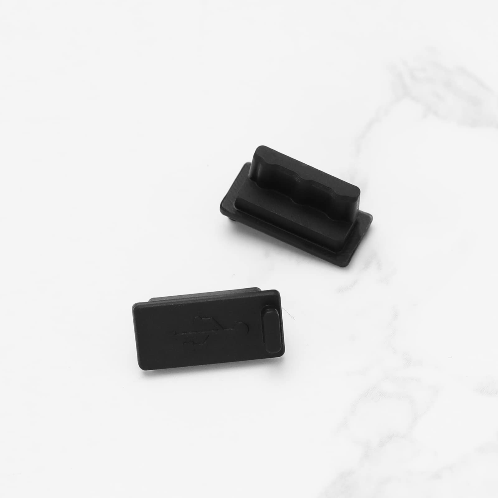 ECSiNG 30 szt. uniwersalnych silikonowych wtyczek przeciwpyłowych do laptopa RJ45 żeńskie gniazdo i HDMI żeński port i port USB ochrona przed kurzem korek osłona czarna