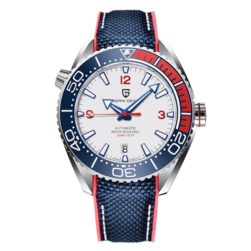 SUZAKU Pagani Design Men's Watch Automatic NH35 Mechanical Watch Ceramic Bezel Stainless Steel 100m...