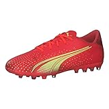 PUMA Ultra Play MG Jr Fussballschuh, Fiery Coral-Fizzy Light Black, 36 EU