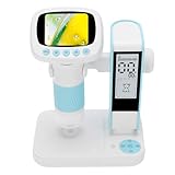 Con luces LED: no importa cuáles sean las condiciones de iluminación, la luz LED ajustable del microscopio digital para niños puede proporcionar a los niños la mejor vista. Esta función puede inspirar su curiosidad y deseo de explorar