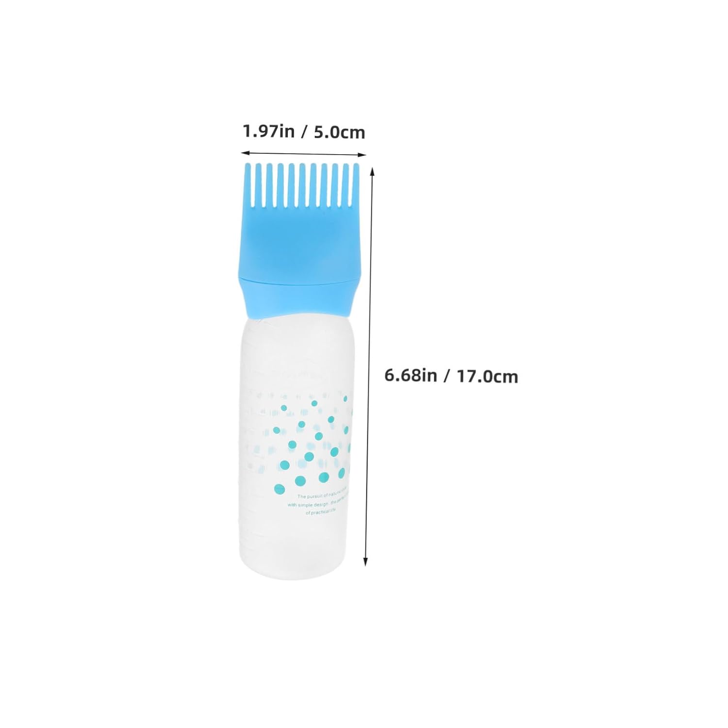 Mikinona 5pcs Hair Dye Applicator Bottles Comb Precise Hair Coloring Tool for Salon Use Plastic Measurement Scale Lightweight and Portable for Home and