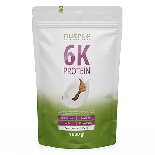 Nutri + Proteinpulver Kokosnuss 1 kg - Kokos Eiweißshake 83% Eiweiß -...