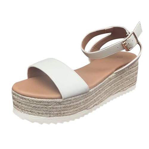 Sandales élastiques femme dorées : Mules compensées en cuir de marche