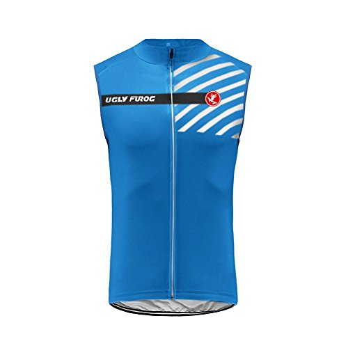 Uglyfrog MUEN11 Estate Uomini Sport all'Aria Aperta Usura Gilet Ciclismo Maglia Bicicletta Abbigliamento Bici Senza Maniche Magliette Triathlon Wear
