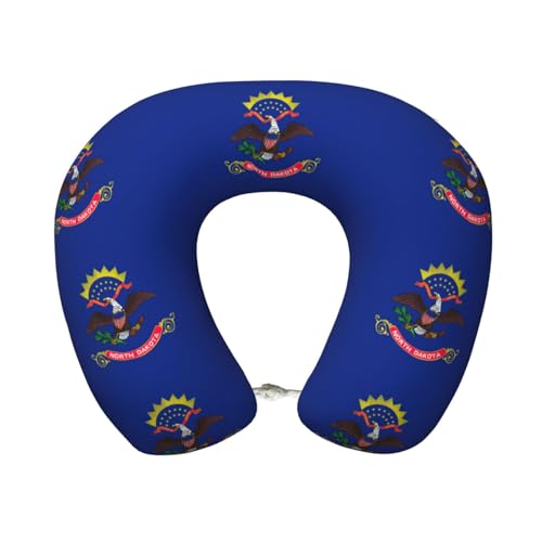 Almohada de Viaje Negro con Material de Fibra miniatura 1
